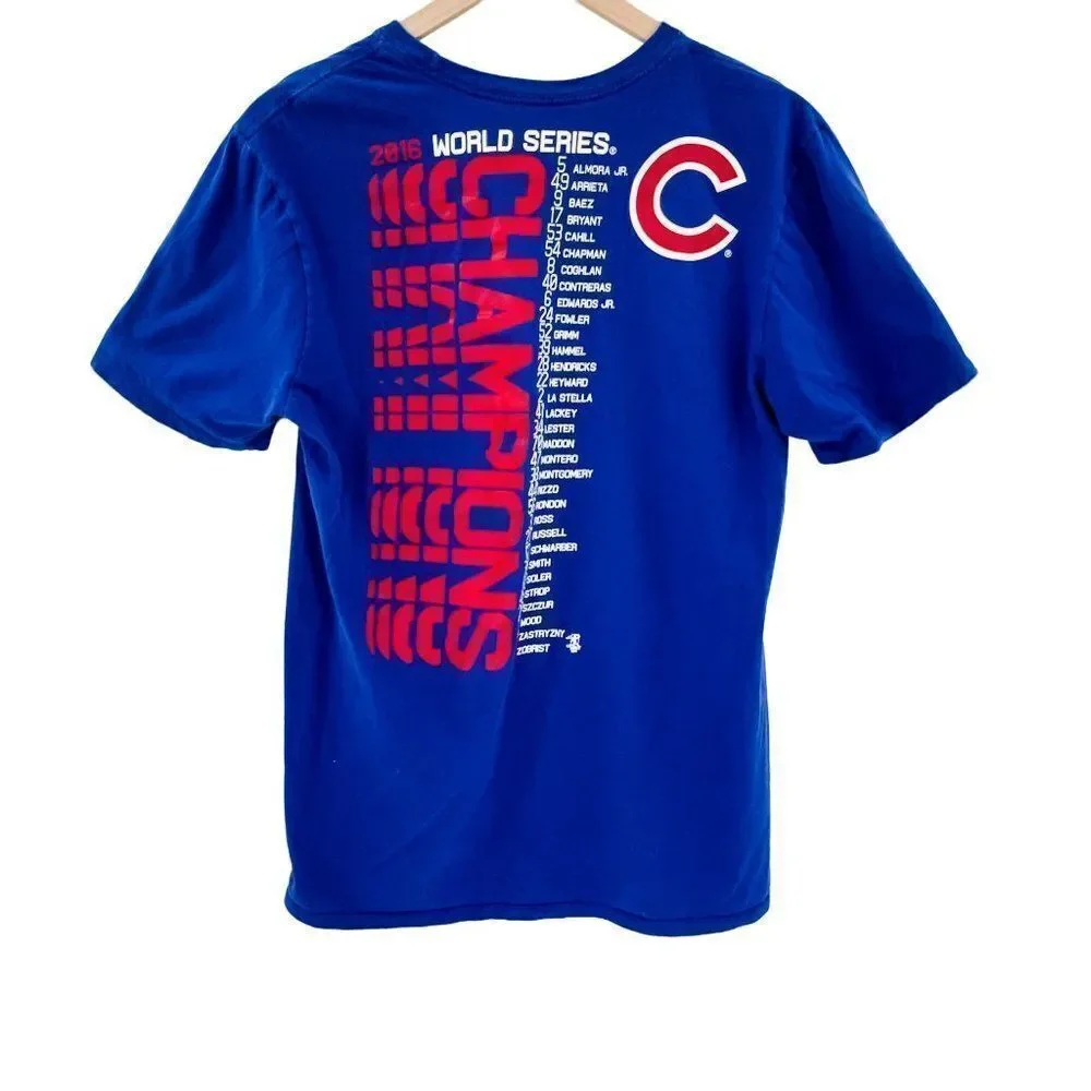 Nike Chicago Cubs 2016 World Series Champions Baseball T-shirt - Picture 5 of 5